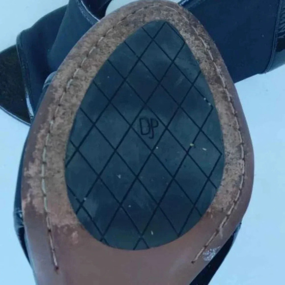 Donald J Pliner Womens Ashlyn Heel Size 8 M Black Zip up Peep-Toe - Picture 7 of 10